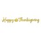 Beistle 6½in. x 5Feet Standard Foil Happy Thanksgiving Streamer - 12 Pack
